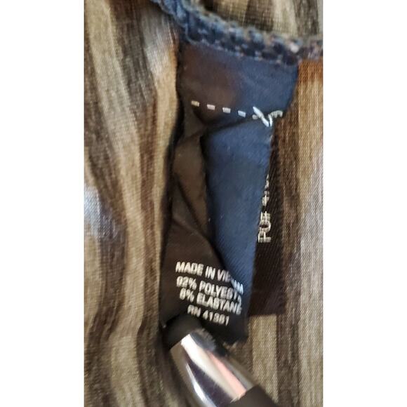 RLX Mens XXL Golf Polo Shirt Black Gray Striped Polyester Elastane Wicking EUC - Picture 5 of 5